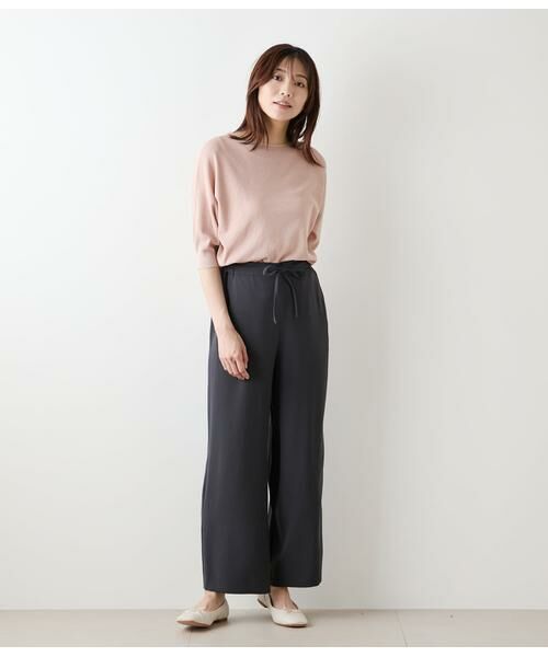 NEWYORKER / ニューヨーカー ニット・セーター | TCラメホールガーメント(R) クルーネック7分袖プルオーバー | 詳細12