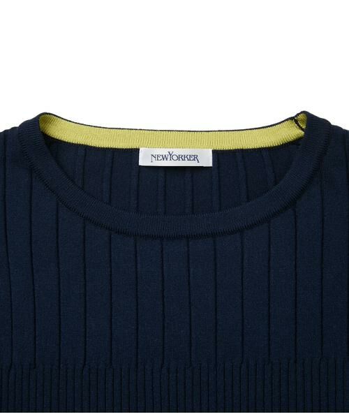 NEWYORKER / ニューヨーカー ニット・セーター | レーヨンポリストレッチ 7分袖クルーネックプルオーバー | 詳細11