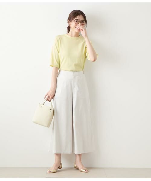 NEWYORKER / ニューヨーカー ニット・セーター | ギザコットンホールガーメント(R) 5分袖プルオーバー | 詳細4