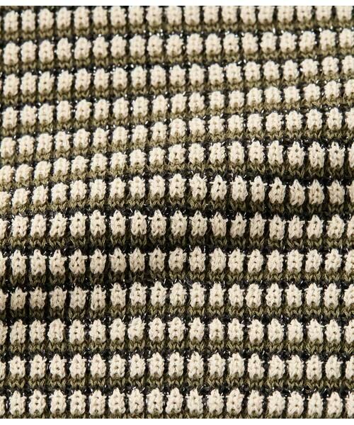 NEWYORKER / ニューヨーカー ニット・セーター | ラメミジンボーダー 5分袖クルーネックプルオーバー | 詳細6