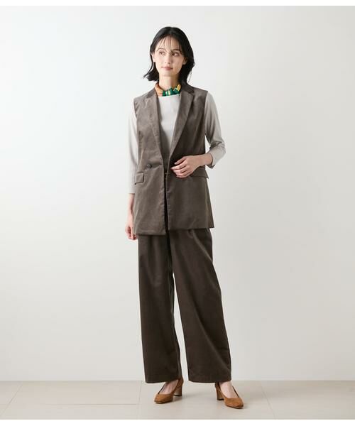 NEWYORKER / ニューヨーカー カットソー | リブストレッチ クルーネック7分袖カットソー | 詳細6