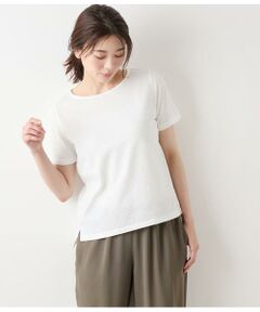 NEWYORKER / ニューヨーカー Tシャツ | 格子サッカージャカードシルケット クルーネックカットソー
