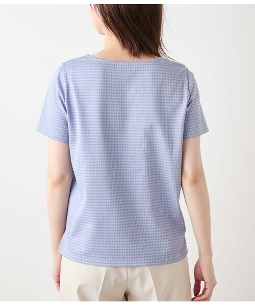 NEWYORKER / ニューヨーカー Tシャツ | 格子サッカージャカードシルケット クルーネックカットソー | 詳細2