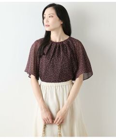 NEWYORKER / ニューヨーカー Tシャツ | ドット楊柳 フレアスリーブブラウス＆タンクトップ