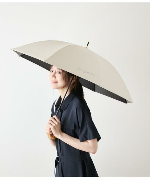 NEWYORKER / ニューヨーカー 傘 | Waterfront COKAGE+ 晴雨兼用バンブーハンドル長傘 | 詳細8