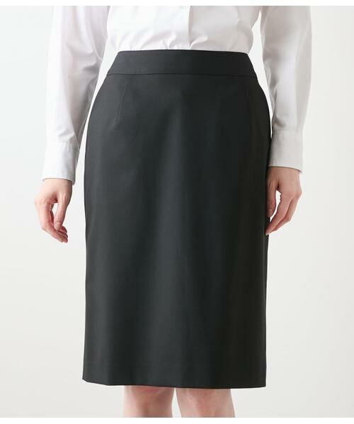 NEWYORKER / ニューヨーカー ミニ・ひざ丈スカート | 2WAYストレッチツイル ストレートスカート | 詳細1