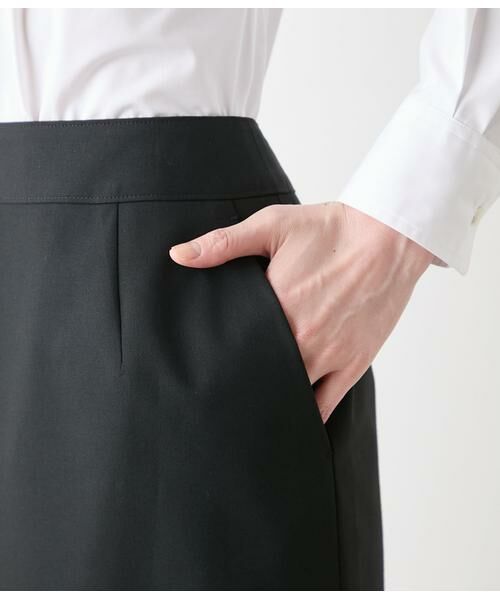 NEWYORKER / ニューヨーカー ミニ・ひざ丈スカート | 2WAYストレッチツイル ストレートスカート | 詳細3