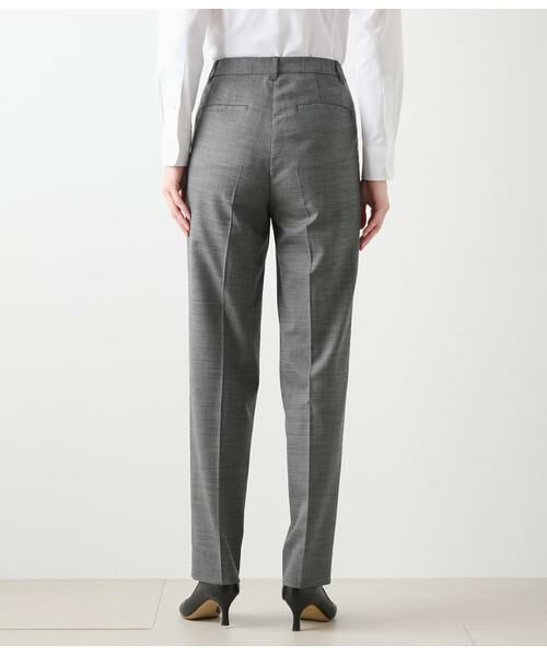 NEWYORKER / ニューヨーカー スラックス・ドレスパンツ | ウールシルクピンヘッド テーパードパンツ | 詳細3