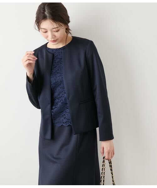 NEWYORKER / ニューヨーカー カットソー | TR天竺フラワーレース 7分袖プルオーバー | 詳細8