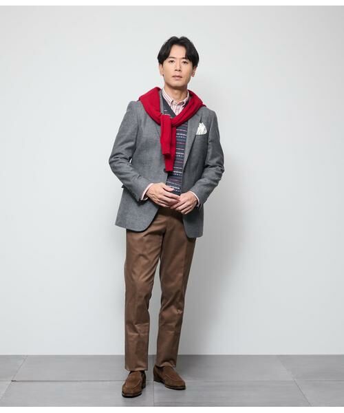 NEWYORKER / ニューヨーカー テーラードジャケット | 梳紡毛カシミヤ混ツイル ジャケット | 詳細10