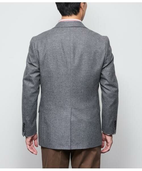 NEWYORKER / ニューヨーカー テーラードジャケット | 梳紡毛カシミヤ混ツイル ジャケット | 詳細2