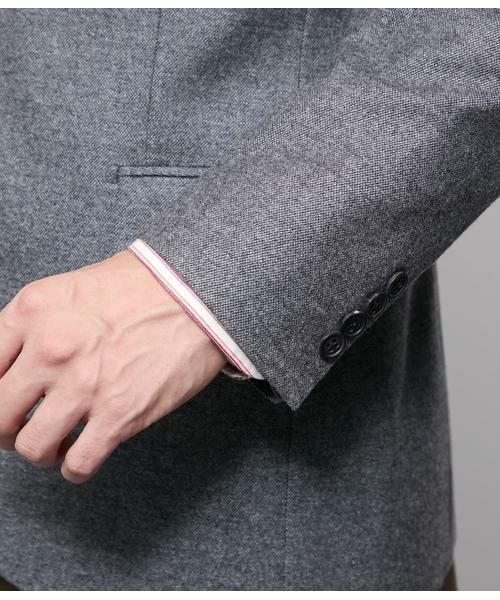 NEWYORKER / ニューヨーカー テーラードジャケット | 梳紡毛カシミヤ混ツイル ジャケット | 詳細4