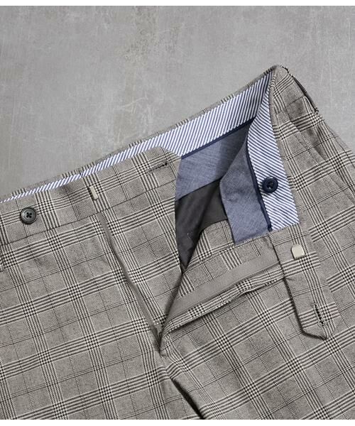 NEWYORKER / ニューヨーカー チノ・ワークパンツ | ソフトサーモチェックグラマシー パンツ | 詳細5