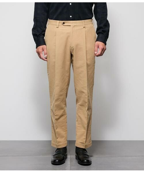 NEWYORKER / ニューヨーカー チノ・ワークパンツ | モールスキン プレミアムスエード ワンタックパンツ | 詳細1