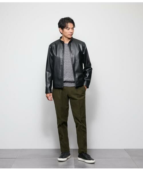 NEWYORKER / ニューヨーカー チノ・ワークパンツ | モールスキン プレミアムスエード ワンタックパンツ | 詳細12