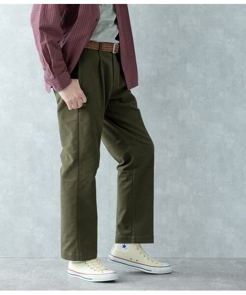 NEWYORKER / ニューヨーカー チノ・ワークパンツ | モールスキン プレミアムスエード ワンタックパンツ | 詳細24
