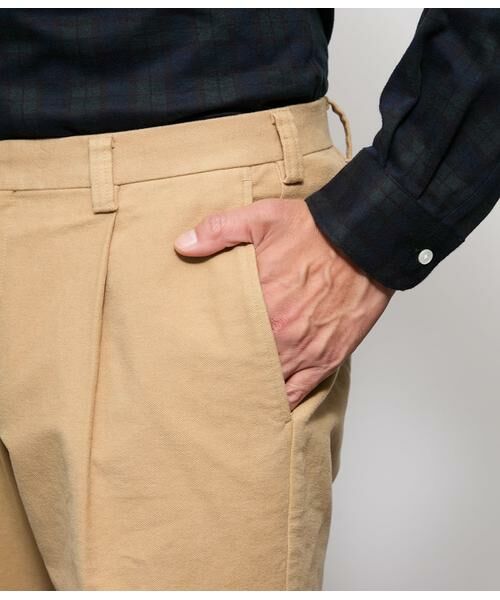 NEWYORKER / ニューヨーカー チノ・ワークパンツ | モールスキン プレミアムスエード ワンタックパンツ | 詳細4