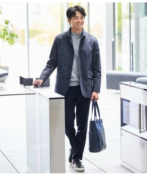 NEWYORKER / ニューヨーカー その他アウター | ムリネ マイクロヘリンボーン アダプトカラーアウター | 詳細15