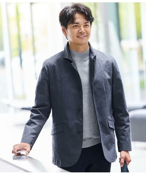 NEWYORKER / ニューヨーカー その他アウター | ムリネ マイクロヘリンボーン アダプトカラーアウター | 詳細16