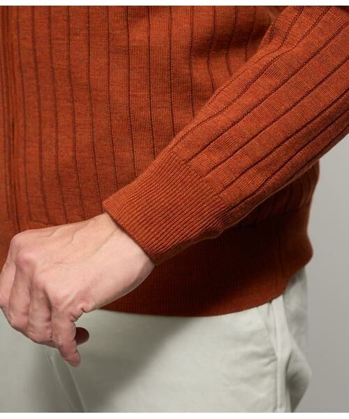 NEWYORKER / ニューヨーカー カーディガン・ボレロ | プレーティング ジップアップスタンド カーディガン | 詳細3