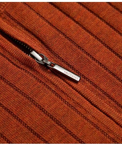 NEWYORKER / ニューヨーカー カーディガン・ボレロ | プレーティング ジップアップスタンド カーディガン | 詳細4