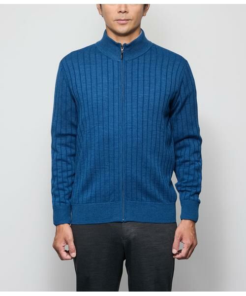 NEWYORKER / ニューヨーカー カーディガン・ボレロ | プレーティング ジップアップスタンド カーディガン | 詳細7