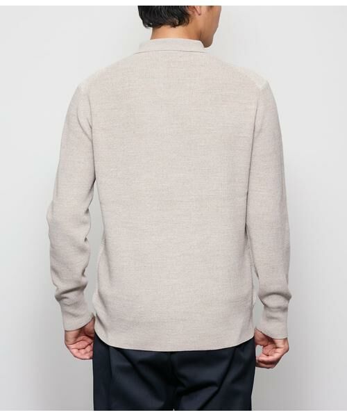 NEWYORKER / ニューヨーカー ニット・セーター | 襟付きハーフジップニット | 詳細2