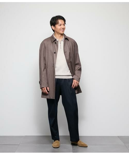 NEWYORKER / ニューヨーカー ニット・セーター | 襟付きハーフジップニット | 詳細6