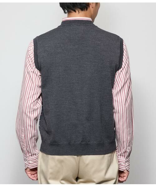 NEWYORKER / ニューヨーカー ベスト | フェアアイル プルオーバー Vネックニットベスト | 詳細2