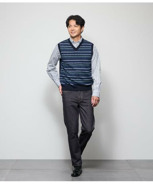 NEWYORKER / ニューヨーカー ベスト | フェアアイル プルオーバー Vネックニットベスト | 詳細9