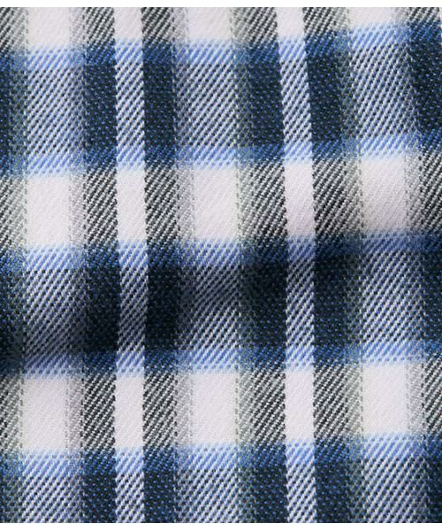 NEWYORKER / ニューヨーカー シャツ・ブラウス | 起毛 ネルグラデーションチェック 長袖ショートボタンダウンシャツ | 詳細8