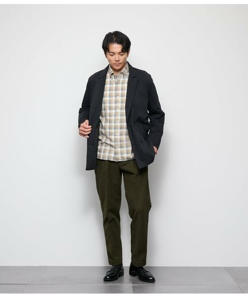 NEWYORKER / ニューヨーカー シャツ・ブラウス | NUANCES COLOR MEASURE CHECK 起毛 ネルチェック 長袖ショートボタンダウンシャツ | 詳細6