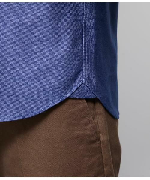 NEWYORKER / ニューヨーカー シャツ・ブラウス | Jカミーチェ ソロニットデニム 長袖カッタウェイカラーシャツ | 詳細4