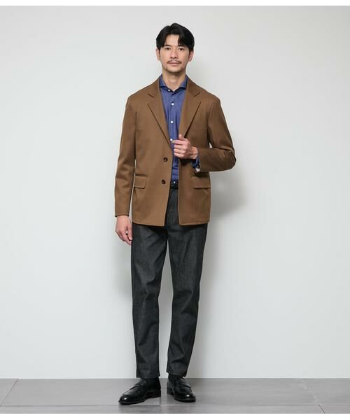 NEWYORKER / ニューヨーカー シャツ・ブラウス | Jカミーチェ ソロニットデニム 長袖カッタウェイカラーシャツ | 詳細8