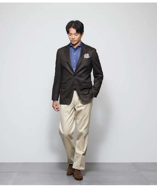 NEWYORKER / ニューヨーカー シャツ・ブラウス | Jカミーチェ ソロニットデニム 長袖カッタウェイカラーシャツ | 詳細9