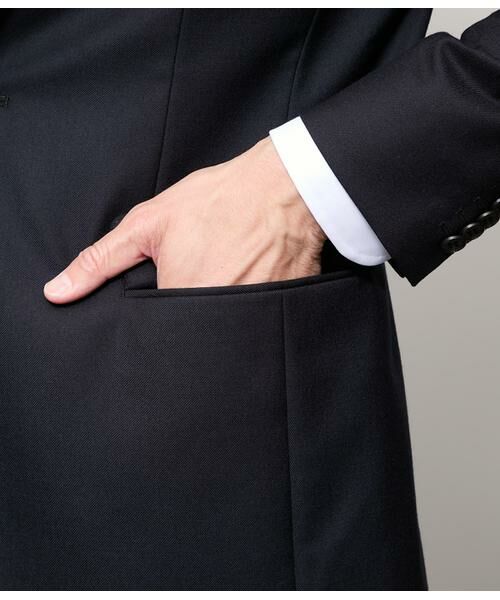 NEWYORKER / ニューヨーカー セットアップ | HERITAGE CLOTH 無地 サキソニー ジャケット(セットアップ対応) | 詳細4