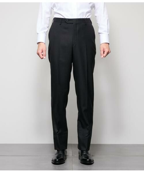 NEWYORKER / ニューヨーカー セットアップ | HERITAGE CLOTH 無地 サキソニー スラックス(セットアップ対応) | 詳細1