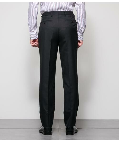 NEWYORKER / ニューヨーカー セットアップ | HERITAGE CLOTH 無地 サキソニー ワンタックスラックス(セットアップ対応) | 詳細3