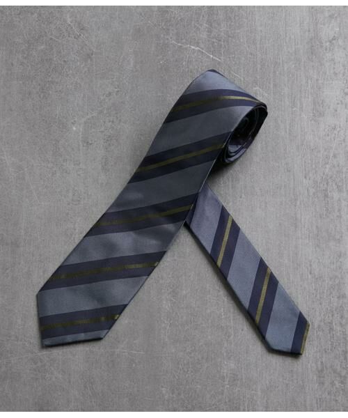 NEWYORKER / ニューヨーカー ネクタイ | Classico Seta サテンカラーストライプ ネクタイ | 詳細4