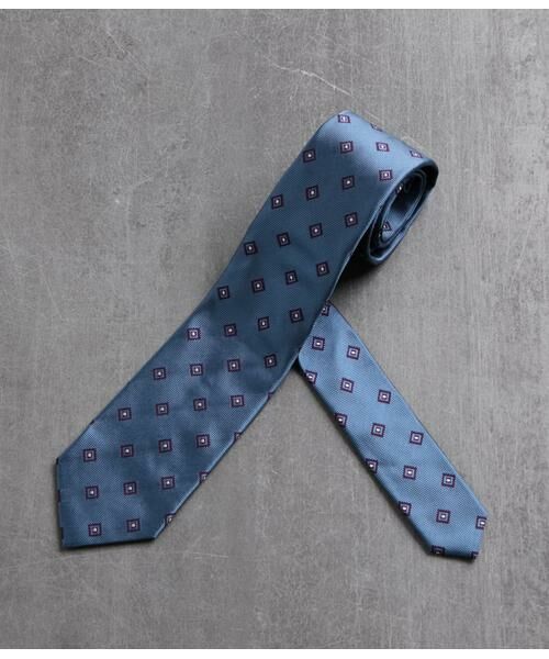 NEWYORKER / ニューヨーカー ネクタイ | スクエアカラーファインパターン ネクタイ | 詳細1