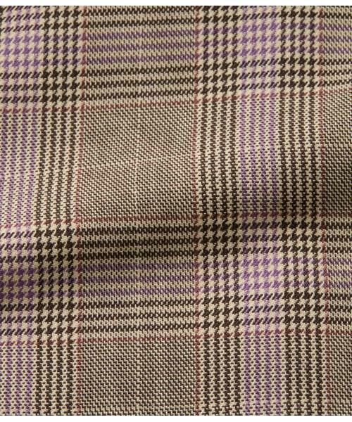 NEWYORKER / ニューヨーカー テーラードジャケット | カラードグレンチェック ピークドラペルダブルブレストジャケット | 詳細19