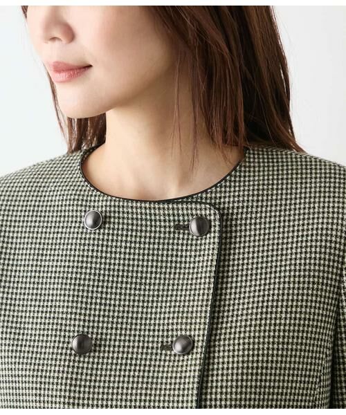 NEWYORKER / ニューヨーカー テーラードジャケット | カラーインブロック ダブルブレストジャケット | 詳細3