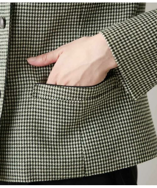 NEWYORKER / ニューヨーカー テーラードジャケット | カラーインブロック ダブルブレストジャケット | 詳細4