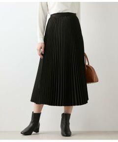 NEWYORKER / ニューヨーカー ミニ・ひざ丈スカート | フェイクスエード アコーディオンプリーツスカート