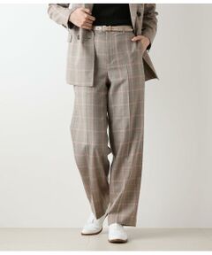 NEWYORKER / ニューヨーカー チノ・ワークパンツ | カラードグレンチェック ストレートパンツ