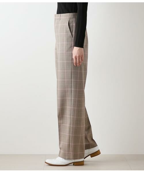 NEWYORKER / ニューヨーカー チノ・ワークパンツ | カラードグレンチェック ストレートパンツ | 詳細2