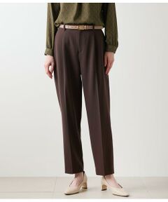 NEWYORKER / ニューヨーカー チノ・ワークパンツ | ギャバライクポリエステル タックテーパードパンツ