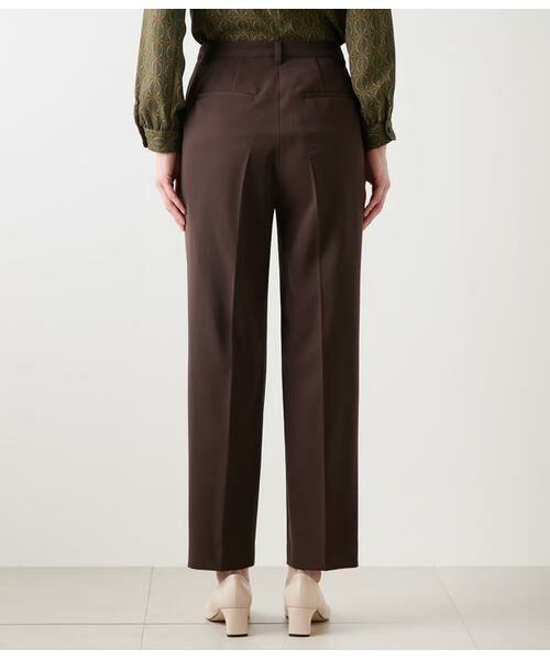 NEWYORKER / ニューヨーカー チノ・ワークパンツ | ギャバライクポリエステル タックテーパードパンツ | 詳細3