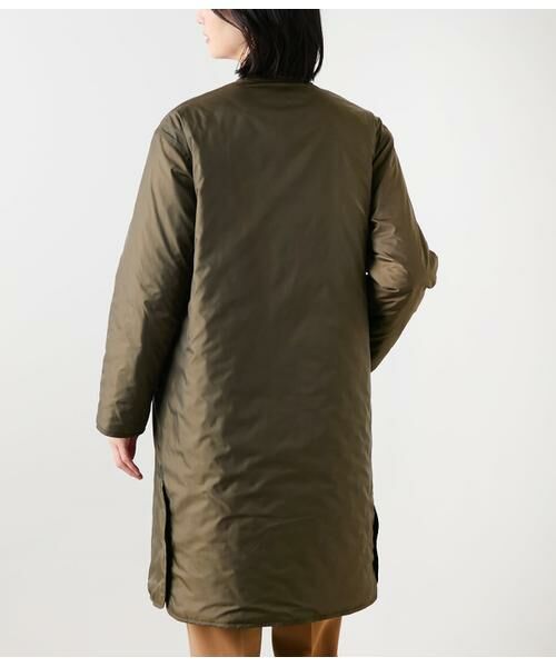NEWYORKER / ニューヨーカー その他アウター | ポリエステルタフタ リバーシブルキルトロングコート | 詳細10