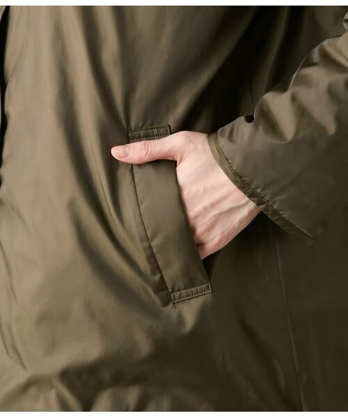 NEWYORKER / ニューヨーカー その他アウター | ポリエステルタフタ リバーシブルキルトロングコート | 詳細11